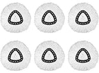 6 Pack Mop Replacement Heads for Spin Mop, Microfiber Spin Mop Refills, Easy Cleaning Mop Head Replacement