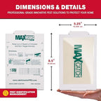 Catchmaster Max-Catch Mouse & Insect Glue Trap 72pk, Mouse Traps Indoor for Home, Sticky Pest Control Adhesive Tray for Catching Bugs, Rats & Rodents, Non Toxic Bulk Pre-Baited Glue Boards