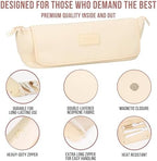 Hair Tools Travel Bag and Heat Resistant Mat for Flat Irons, Straighteners, Curling Iron, and Haircare Accessories, 2-in-1 design, with Interior Pockets, Portable Organizer