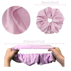 Simnice 20 Colors Oversize Satin Scrunchies - Hair Elastic Silk Scrunchies & Extra Large Jumbo Hair Scrunchies Hair Ties Accessories for Women Girls