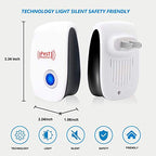 WahooArt Ultrasonic Pest Repeller 6 Packs, The Newest Pest Repellent Electronic Indoor Plug in for Insects, Mosquitoes, Mice, Ants, Roaches, Spiders, Bugs, Flies, Cockroach, pest Control, Non-Toxic