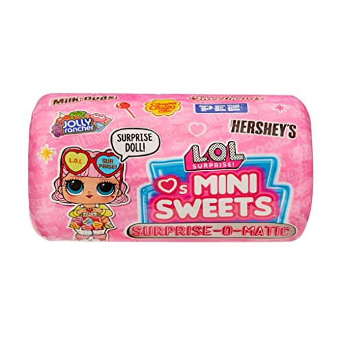 LOL Surprise Loves Mini Sweets Surprise-O-Matic Dolls with 9 Surprises, Candy Theme, Accessories, Collectible Doll, Vending Machine Packaging, Holiday Toy, Great Gift for Kids Girls Boys Ages 4 5 6+