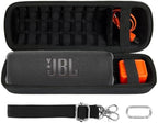co2CREA Hard Travel Case Replacement for JBL Flip 6 FLIP 5 Waterproof Portable Bluetooth Speaker (Black Case + Inside Black)
