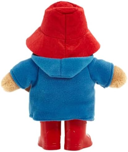 Rainbow Designs Classic Paddington Bear with Boots - 25cm Standing Plush Character - Soft & Cuddly Paddington Teddy Bear with Iconic Duffle Coat, Bush Hat & Shiny Red