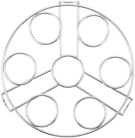 GREATLINK Egg Steamer Rack - Stainless Steel Trivet for 6, 8 Quart Pressure Cooker, Compatible for Instant Pot Accessories, Cooks 14 Eggs, Stackable Steaming Holders for Eggs, 2 Packs