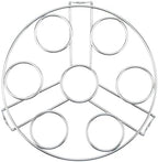 GREATLINK Egg Steamer Rack - Stainless Steel Trivet for 6, 8 Quart Pressure Cooker, Compatible for Instant Pot Accessories, Cooks 14 Eggs, Stackable Steaming Holders for Eggs, 2 Packs