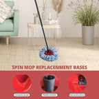 Spin Mop Replacement Base, Rotating Triangle Mop Head Cover Plastic Base for RinseClean 2-Tank System