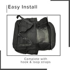 AlveyTech Saddle Bag for Mobility Scooter, Wheelchair, & Electric Power Chair (Small, Black) - Accessories Holder Armrest Side Pouch Storage Organizer Bags for Adults, Water-Resistant, Easy Install