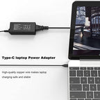 45W USB-C Chromebook Charger for Lenovo Chromebook Charger:for Lenovo 500e 300e 100e 2nd Gen C330 C340 S330 S340 Flex 3 Chromebook Charger,Replacement Type C Laptop Charger Adapter Power Supply Cord.