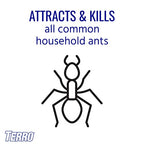 Terro T334 4 5 Pack Multi-Surface Liquid Ant 20 Discreet Bait Stations,White