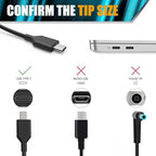 Universal Chromebook Charger USB C for Hp 65W 45W USB-C Laptop Charger,Replacement for Lenovo Thinkpad/Yoga,Dell Chromebook 3100,Latitude 5420,Asus,Samsung,Acer,Google Series (65w Laptop Charger)