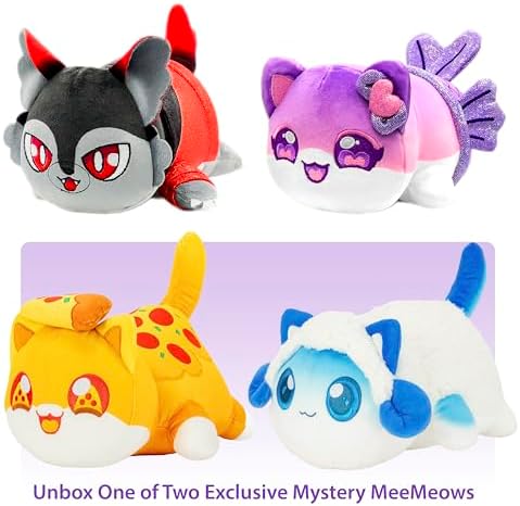 Aphmau 6” MeeMeow Plush 3-Pack, Friends Surprise Box That Includes 2 Friends Plush + 1 Exclusive Mystery Plush, Official Merch