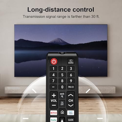 Universal Remote Control for Samsung Smart TV, Replacement for All Samsung TV and LED/LCD/Plasma TV,with Netflix Prime-Video Hulu Buttons