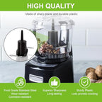 DLC-2ACBN Chopping Blade Fits Cuisinart Mini Prep Plus DLC-2A, Food Processor Blade Compatible with Cuisinart Food Processor Replacement Parts (Black)