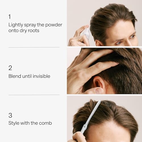 Hair Styling Powder for Men & Women - Lightweight Volumizer & Texturizer - Matte Finish, No Residue - Essential Barber Accessories - Hair Texture Powder for Men - Comb Included - 0.70 Oz