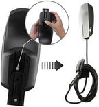 SEVEN SPARTA Charging Cable Holder with Chassis Bracket Compatible with Tesla Model 3 Model Y Model X Model S Charger Cable Organizer Car Accessories Wall Connector, Patent Approved (Black)
