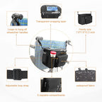 Wheelchair Bag,Wheelchair Accessories for Adults,Wheelchair Bags to Hang on Back,Wheelchair Backpack,Wheelchair Storage Accessories,Electric Wheelchair Accessories,Fits Walkers Rollators
