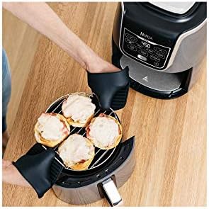 Ninja AF161 Max XL Air Fryer that Cooks, Crisps, Roasts, Bakes, Reheats and Dehydrates, with 5.5 Quart Capacity, and a High Gloss Finish, Grey