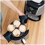 Ninja AF161 Max XL Air Fryer that Cooks, Crisps, Roasts, Bakes, Reheats and Dehydrates, with 5.5 Quart Capacity, and a High Gloss Finish, Grey