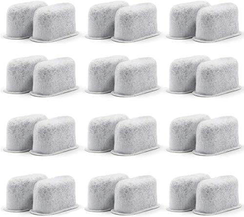 24 Packs Charcoal Water Filters Compatible with Cuisinart Coffee Filter Replacement Coffee Maker