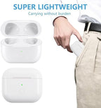 Charging Case Replacement Compatible with AirPods 3rd Generation, Wireless AirPods 3 Charger Case with Pairing Sync Button Without Earbuds, White