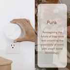 Pura Smart Fragrance Diffuser - Aromatherapy Diffuser for Bedrooms & Living Rooms - Diffusers for Home That Holds Two Scents - Fragrance Diffuser for Home Scent - Room Scent Diffuser with Nightlight