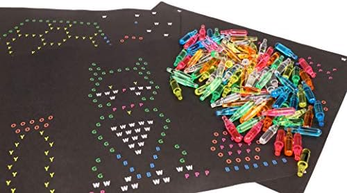 Lite-Brite Peg and Template Refill Pack, Light Up Drawing Board Accessories, LED Pegs with Colors, Toys for Creative Play, Light Toys for Kids Aged 4 +