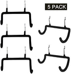 Menecor 5PCS Pegboard Drill Holder with Double Hooks and Accessories Bag for Power Tools