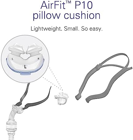 ResMed P10 Nasal Pillow Cushion - Replacement Silicone CPAP Mask Cushion - Frame System & Headgear Not Included - Premium CPAP Accessory - Large