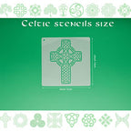 NEGLEX Celtic Knot Stencils, Traditional Irish Designs, 6 X 6 Inch Reusable Mylar Stencil for DIY Crafts and Decorations, Celtic Stencil for Painting On Wood, Fabric, Walls, and More 20PCS