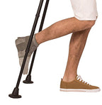 KMINA - Cane Tips 3/4 inch Heavy Duty (x2 Units), Rubber Cane Tips 3/4, Non Slip All Terrain Cane Tips, Crutch Tips 3/4 inch, Replacement Cane Tips 3/4 inch, Rubber Tips, Black - Made in Europe