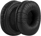 Geekria QuickFit Leatherette Replacement Ear Pads for JBL JR300, JR300BT, T450BT, T500BT, Tune 500, Tune 500BT, Tune 510BT, Tune 520 Headphones Ear Cushions, Headset Earpads (Black)