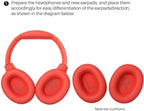 TOZO HT2 Hybrid Active Noise Cancelling Headphones, Wireless Over Ear Bluetooth Headphones, + HT2 Replacement Ear Pads