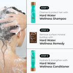 Malibu C Hard Water Wellness Shampoo and Conditioner Duo (9 oz) - Hydrating Hair Care for Shine & Manageability - Protects from Waterborne Elements That Cause Dry, Damaged Hair
