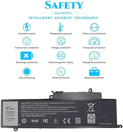 GK5KY Battery, Replacement dell Inspiron 7352 7359 Laptop Battery for Dell Inspiron 13 7353 7352 7347 7348 7359 11 3148 3147 3152 4K8YH 92NCT P55F P20T RHN1C 0WF28 451-BBKK 451-BBPG Computer.