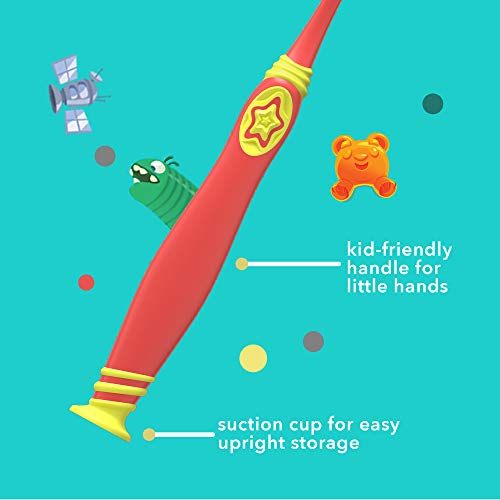 Colgate hum Kids Smart Manual Replacement Toothbrush Pack, Yellow & Coral - 2 Count