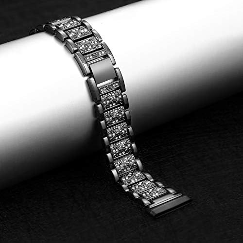 Bling Bands Compatible with fitbit Sense 2/Sense/Versa 4/Versa 3, Women Replacement Wristbands Dressy Luxurious Bracelet for Ladies