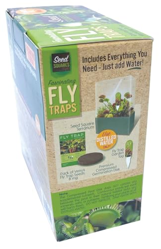 Unique Gardener Grow Your Own Venus Fly Trap - Complete Kids Terrarium Kit to Plant Fascinating Man Eating Fly Traps - Includes Everything Needed to Get Started