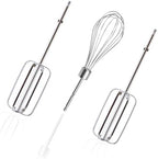 3 PCS Hand Mixer Beaters, Hand Mixer Beaters for Kitchenaid Hand Mixer Replacement Beaters, Stand Mixer Whisk Attachment for Hamilton Beach Hand Mixer 62682rz 62692 62695v 64699, 3PCS Silver