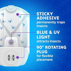 Zevo Flying Insect Trap, Fly Trap Captures Houseflies, Fruit Flies, and Gnats (2 Device & 6 Cartridge)