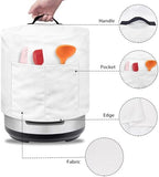 Black Dust Cover for 6 Quart Instant for Pot Washable Fabric Kitchen Appliance Protection Covers with Storage Pockets Soft Pressure Cooker Rice Cooker Decor Cover Extra Accessories