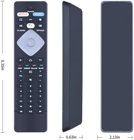 NH800UP BT800 Replacement Voice Assistance Remote Control for Philips Android ＆ Google Smart TV 43PFL5604/F7 43PFL5704/F7 50PFL5604/F7 50PFL5704/F7 55PFL5604/F7 55PFL5704/F7 65PFL5504/F7 65PFL5604/F7