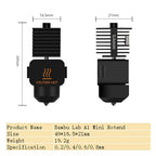 0.6mm Hotend Kit for Bambu Lab A1/A1 Mini, 3D Printer Parts Replacement Print Head for Bambu Lab A1/A1 Mini 3D Printer