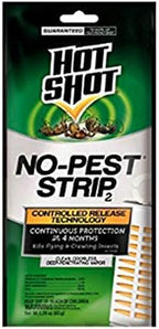 Hot Shot HG-5580 No Pest Strip Unscented Hanging Vapor Insect Repellent; Kills Both Flying and Crawling Pests; Perfect Protection for Garages, Attics, Basements, Campers; (Pack of 4)