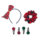 Scunci by Conair 3pk Tartan Bow Headband, Barrette, and Scrunchi Set - teen girl gifts trendy stuff - beauty gifts - hair accessories for girls and women - Tartan