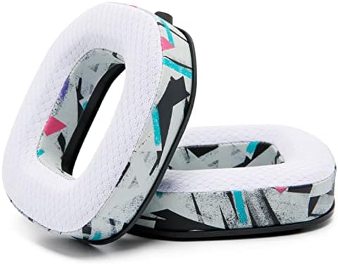 WC Freeze A50 - Cooling Gel Replacement Earpads for Astro A50 Gen 4, Gen 5 and A50X Only, Made by Wicked Cushions, Improved Durability, Thickness and Sound Isolation | 90's White