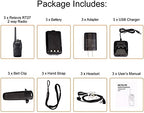 Retevis RT27 Walkie Talkies with Earpiece,Two Way Radios Rechargeable,USB Charging VOX Handsfree,2 Way Radio Long Range for Family Road Trip Camping Hiking Skiing(3 Pack)