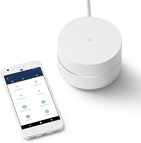 Google WiFi System, 1-Pack - Router Replacement for Whole Home Coverage - NLS-1304-25 (Renewed)