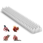 Touri 24 Pack Clear Transparent PVC Bird Spikes Deterrent Strips for Outside to Keep Birds, Pigeons, Cats, Squirrels, Raccoons Away