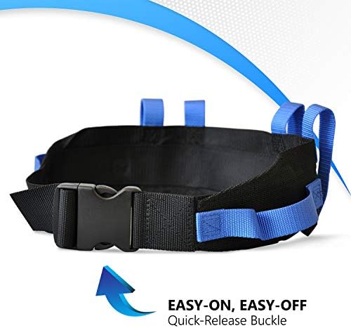 NYOrtho Gait Belt (275lbs) - Transfer Belt with 6 Heavy Handles -Lift Assist for Elderly and Patient Care - Gait Belts Transfer Belts for Seniors with Easy Fasten Buckle | Adjustable Size 28” to 55”